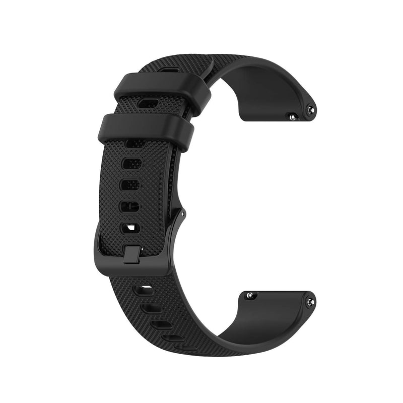 Anrir for Vivoactive 3 Watch Bands, 20mm Silicone Band for Garmin Forerunner 645/245 Music, Samsung Galaxy Watch 3 41mm/Galaxy Watch 42mm/Galaxy Watch Active 2 40mm/44mm Bands for Men Women-3Pack Black+Grey+Navy Blue