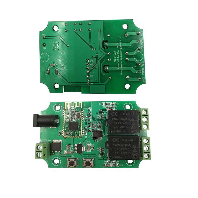 DSD TECH 2 Channels Bluetooth Relay Module for Remote Control Switch Compatible with iPhone and Android 4.3