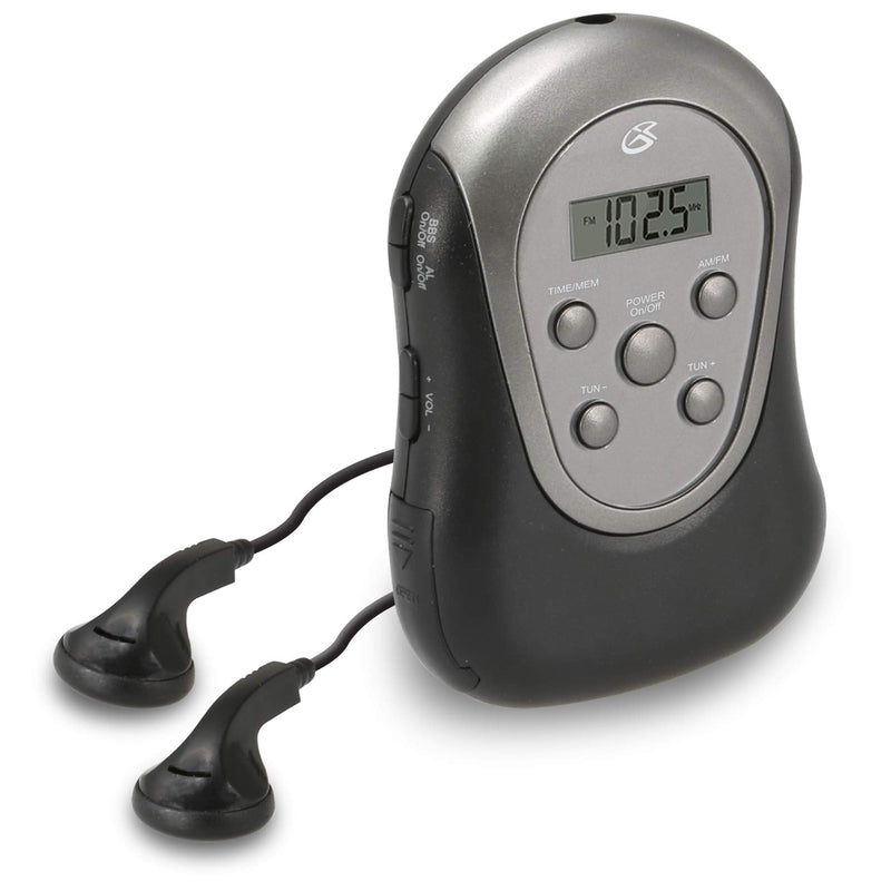GPX R300S Am/FM Armband Radio with Earbuds,Black Standard Packaging