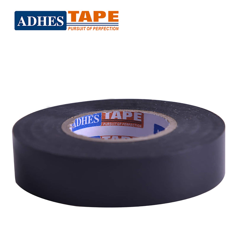 ADHES Electrical Tape Black Electric Tape Strong Adhesive Pass UL Certification 0.75inch by 65.6feet Pack of 5Rolls