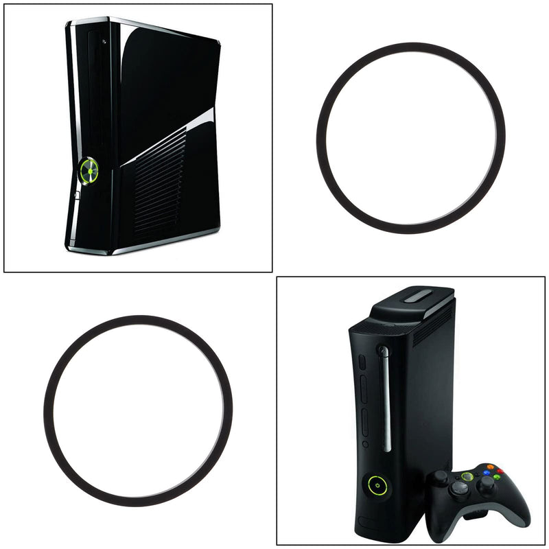 eMagTech 20PCS Optical DVD Drive Belt Compatible with Xbox 360/Slim Consoles Fix Stuck Drives Replacement Belt Ring Silicone Black