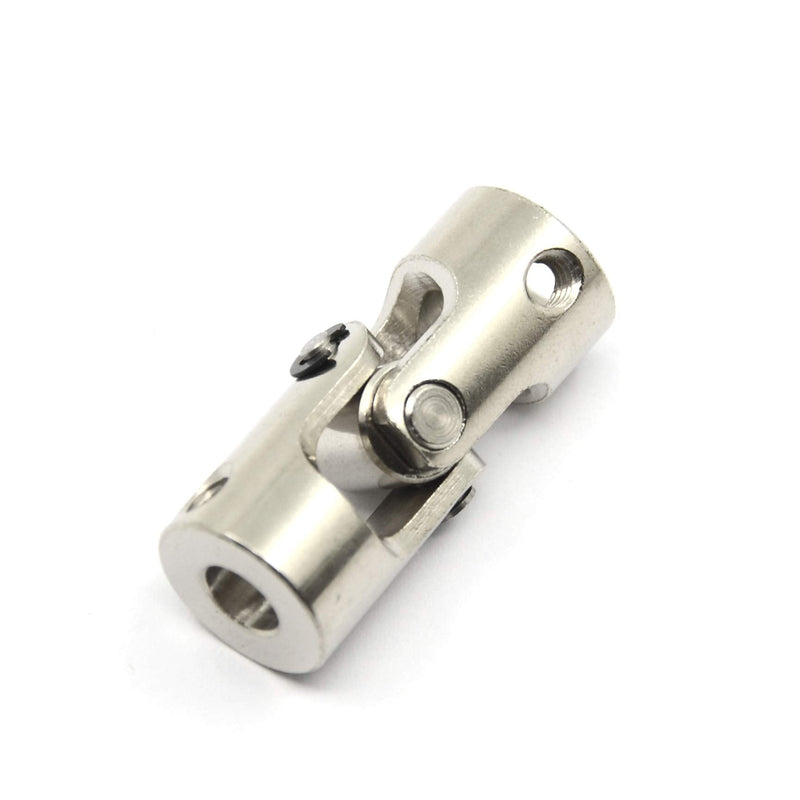 Befenybay 2 Pcs 6mm to 8mm Universal Joint Shaft Coupling with Screws for Motor 6-8mm Silver