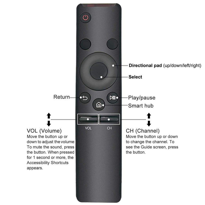 New BN59-01259B Remote Control fit for Samsung TV UN40KU7000FXZA UN43KU7000FXZA UN49KU7000FXZA UN55KU7000FXZA UN65KU7000FXZA UN43KU7000 UN55KU7000 UN40KU7000 UN49KU7000 UN65KU7000 UN65KU649D