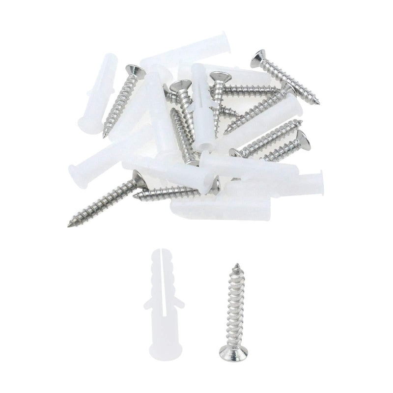 Antrader 12-Pack Stainless Steel Glass Standoff 1/2" x 3/4", Wall Mount Standoff Holder Screws Advertise Fixing Nail Sign Mounting Hardware for Displaying Acrylic Board and Signage, Polished Gold 1/2" x 3/4" (12 x 20mm)