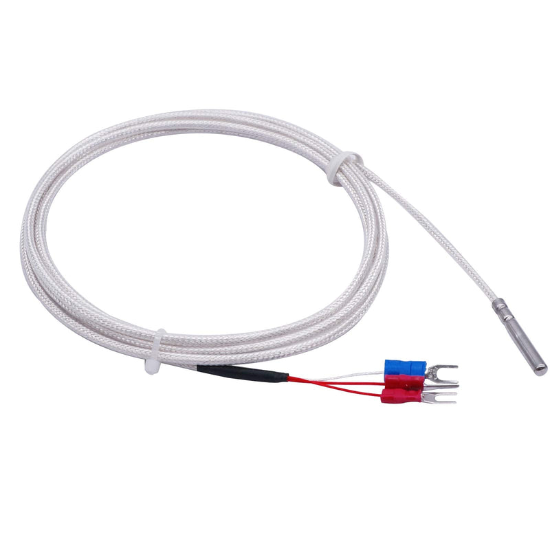 TWTADE PT100 Waterproof Temperature Sensor Three-wire Systemï¼ŒStainless Steel Probe(4Ã—30MM) Range:-50â„ƒ-200â„ƒ (6.6Feet) MT-6340-30mm 4mm x 30mm x 2M