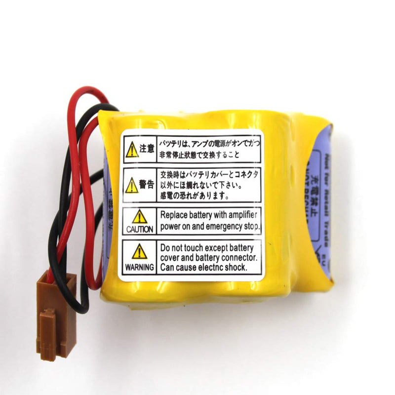 (3-Pack) BR-2/3AGCT4A 6V 4400mAh Replacement Battery for Panasonic FANUC A98L-0031-0025, CUSTOM-107, SHS749, ALIT0138, LIT0138 (Brown Connector) Brown Connector