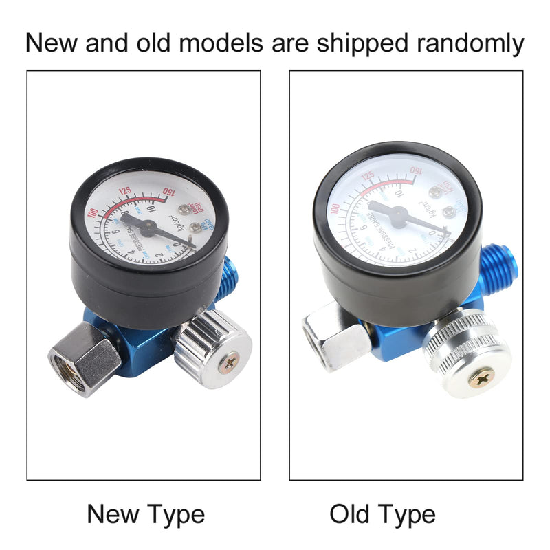 1/4" spray gun air pressure regulator pressure gauge accessories for pneumatic tools REUSABLE PACKAGING socialme-eu