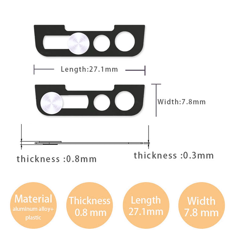 Webcam Cover,Front Camera Cover Compatible with iPhone 14,iPhone 14 Plus,iPhone 13,iPhone 13 Mini,iPhone 13 Pro,iPhone 13 Pro Max,Protect Privacy and Security,Not Affect Face ID, 2 Pack-Silver Silver