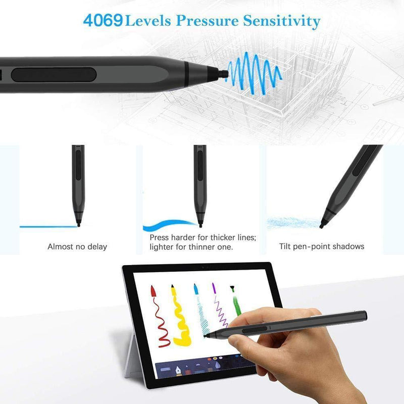 Stylus Pen for Dell Inspiron 13 7000 2-in-1 (13.3 in) (Stylus Pen by BoxWave) - ActiveStudio Active Stylus, Electronic Stylus with Ultra Fine Tip - Jet Black