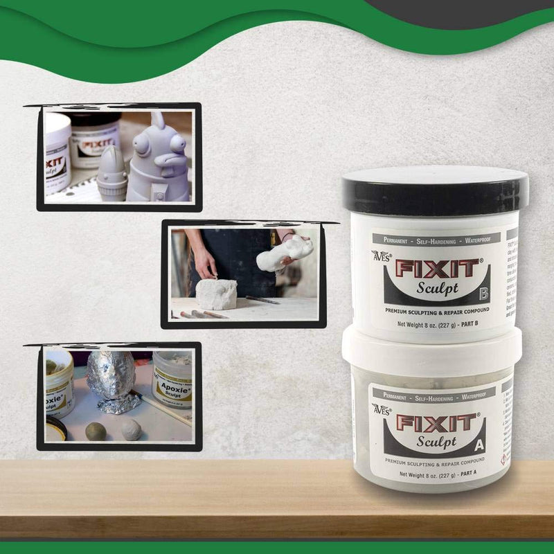 Fixit Sculpt 1 Lb. Epoxy Clay -Two Part Kit of All Purpose Adhesive
