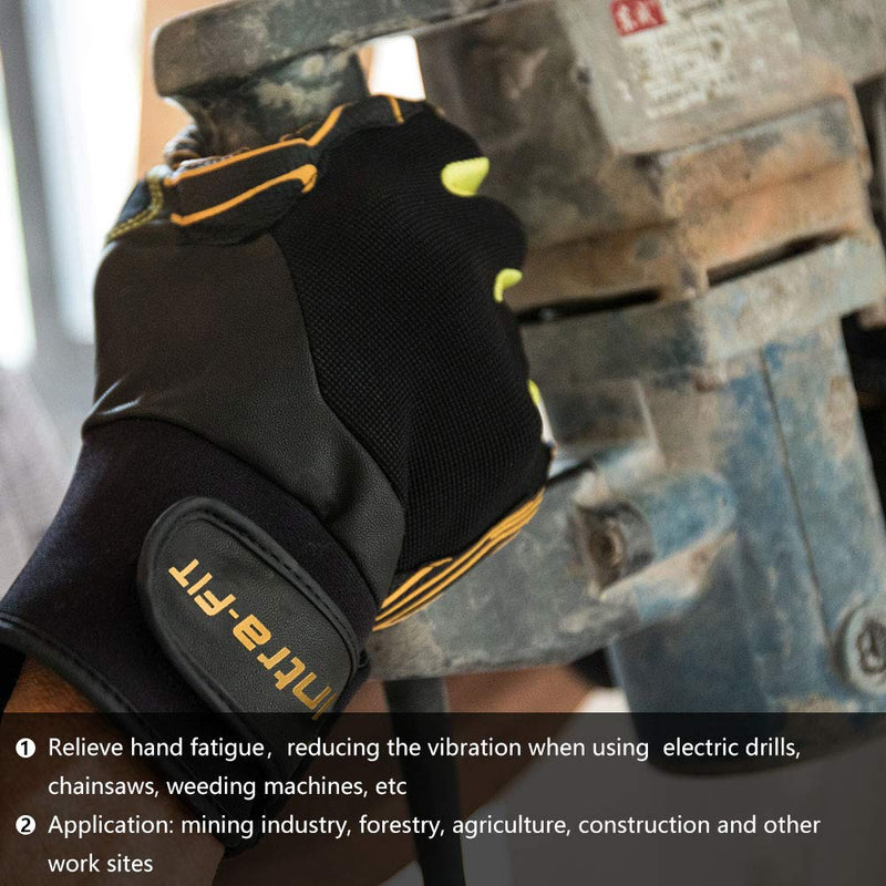 Intra-FIT Professional Anti-Vibration Glove EN ISO 10819:2013/ A1: 2019 & EN388 Certified Small