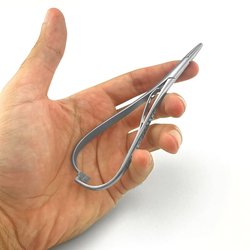 DEXA DENTAL Mathieu Ligature Elastic Placing Plier 5.5" Needle Holder Driver, Ligature Separator Placer, Elastomeric Orthodontic Instruments