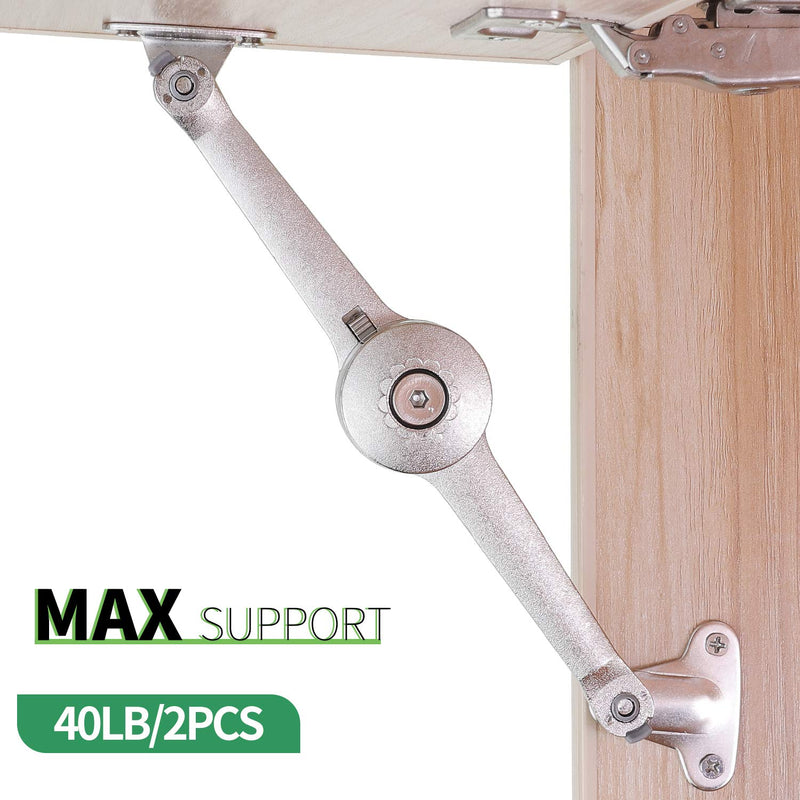 RUYUFE Lid Support Hinge Lid Stay with Soft Close Toy Box Hinge Support Drop Lids of Cabinets Kitchen Support 40lb/2pcs lid hinge soft close