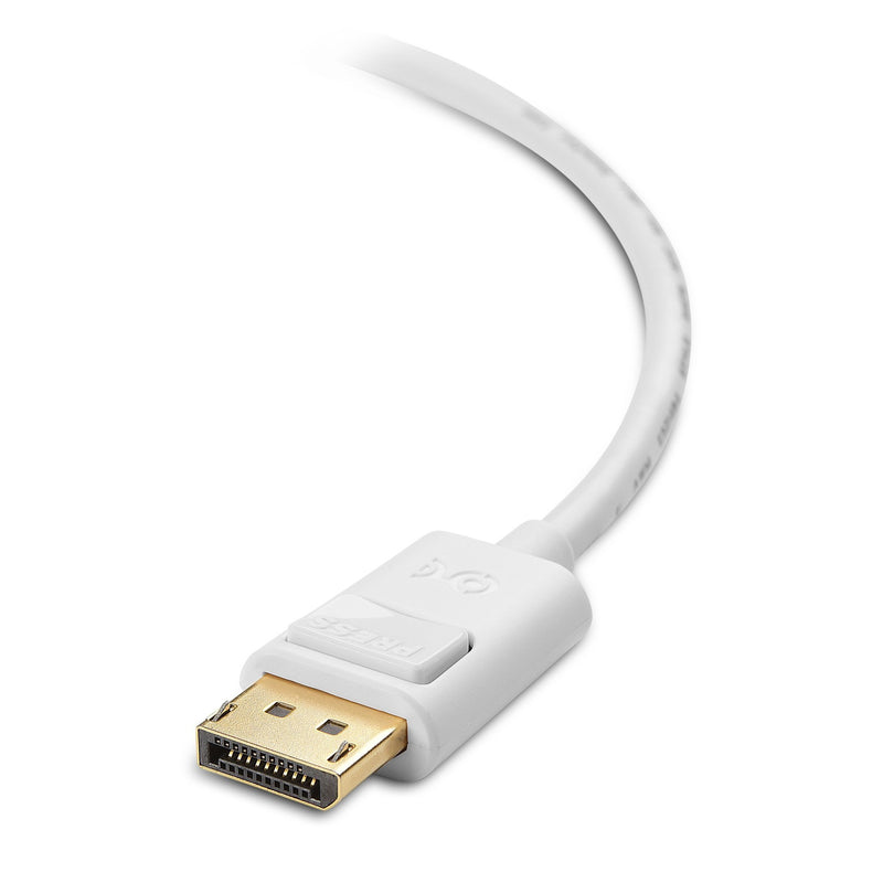 Cable Matters 4K Mini DisplayPort to DisplayPort Cable (DisplayPort to Mini DisplayPort) in White 10 Feet - 4K 60Hz, 2K 144Hz Monitor Support