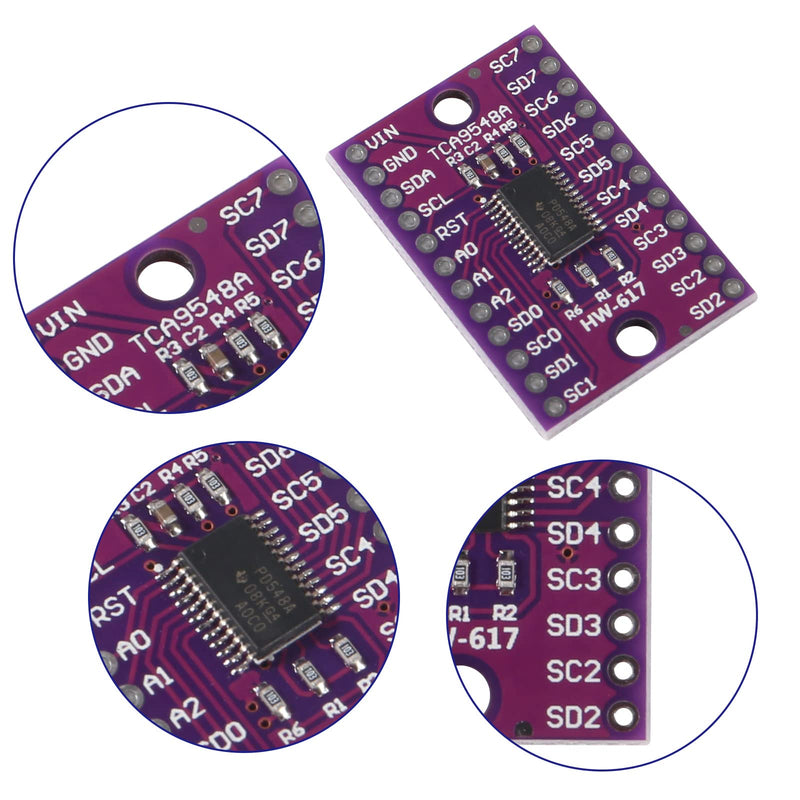 10pcs TCA9548A I2C IIC Multiplexer Breakout Board 8 Channel Expansion Board for Arduino