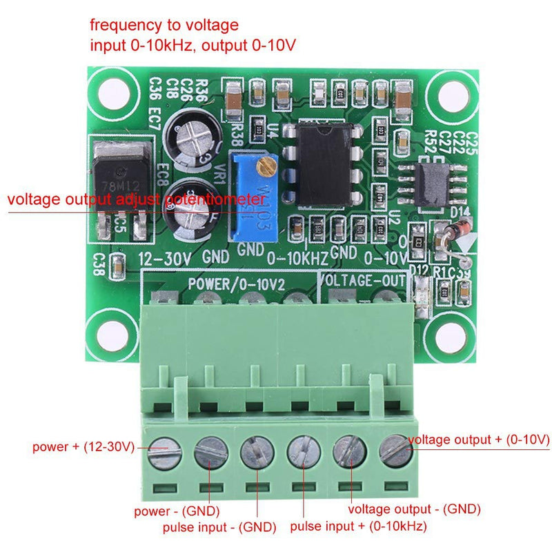F/V digital voltage converter module frequency to voltage analogue converter module 0-10 KHz to 0-10 V