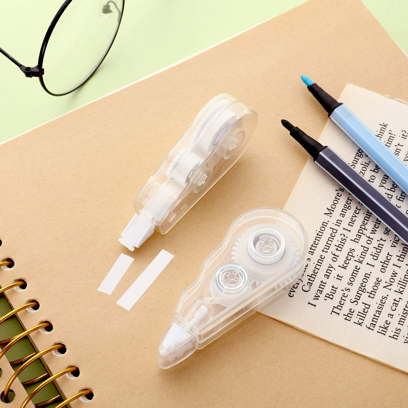 24 Pieces Correction Tape White Correction Tape Eraser Mini Correction Tape Easy to Use Applicator for Instant Correction, Correction Writing Tape for Students School Stationery Office Supplies