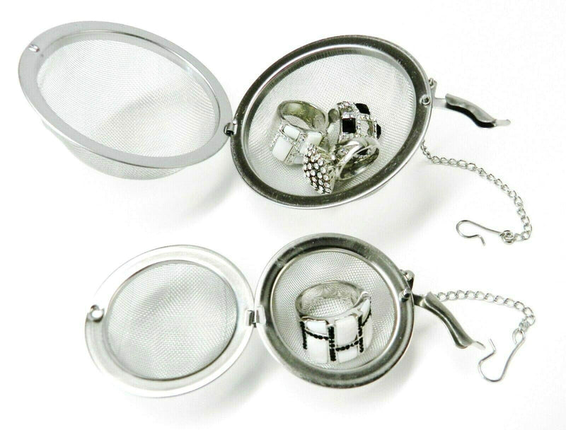 Ultrasonic Cleaner Baskets for Parts Holding Cleaning Ball 2" and 3" - Set of 2