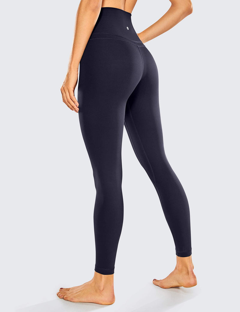 CRZ YOGA Women's Naked Feeling Yoga Pants 25 Inches - 7/8 High Waisted Camo Workout Leggings Leopard Animal Print XX-Small Navy