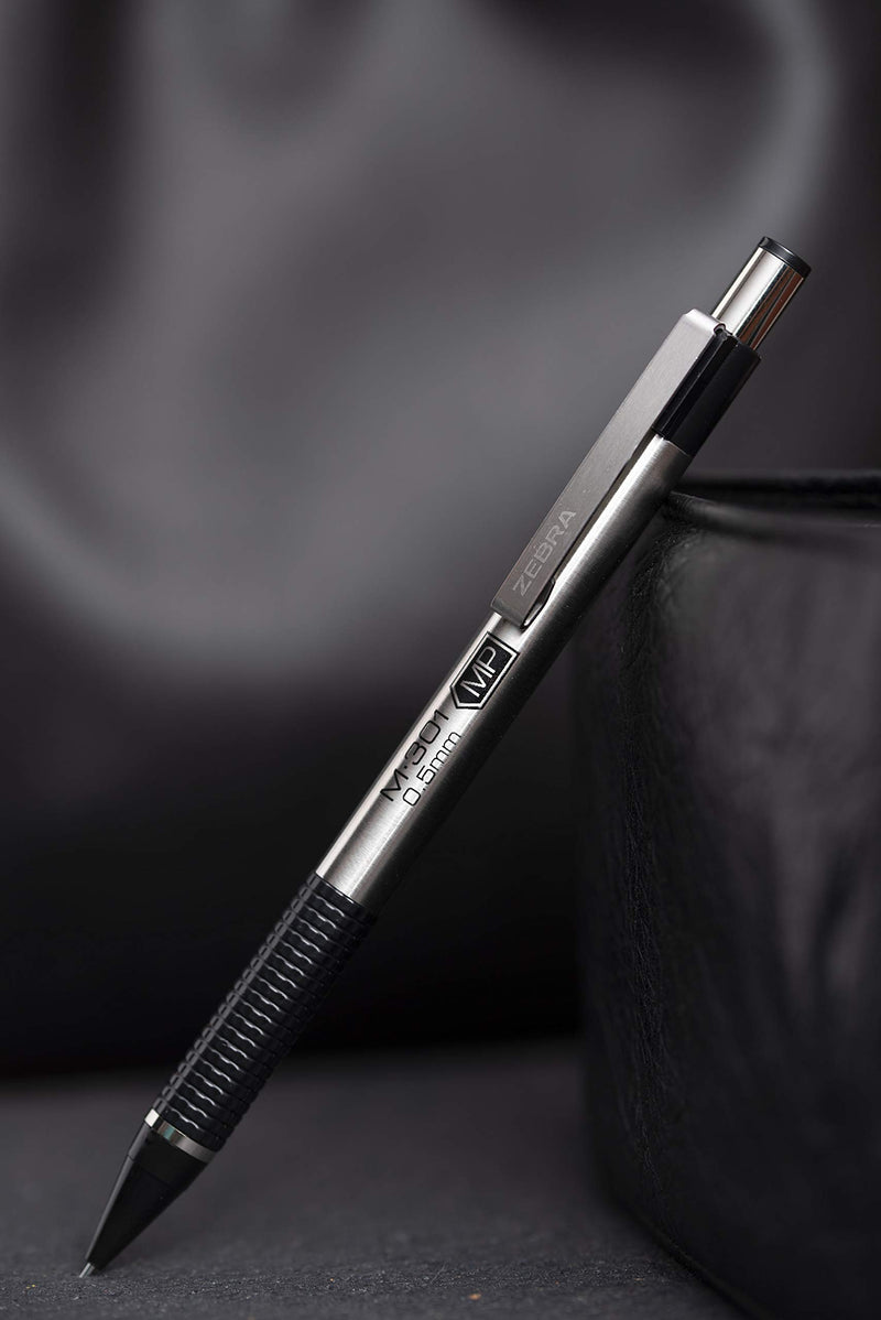Zebra Pen Zebra Steel Mechanic Pencil, 2 Pack, Black Grip 2 Count