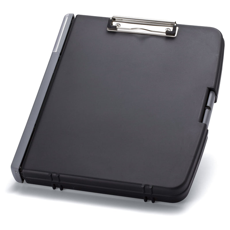 Officemate Ringbinder Clipboard Storage Box, Charcoal (83309) Pack of 1