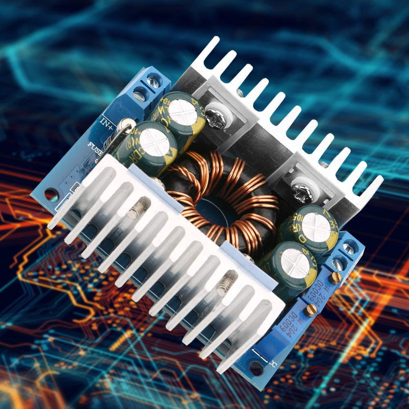 Boost Converter DC-DC Voltage Regulator, Step UP/Down Converter DC 5-30V to DC 1.25-30V 8A Automatic Voltage Regulator Module