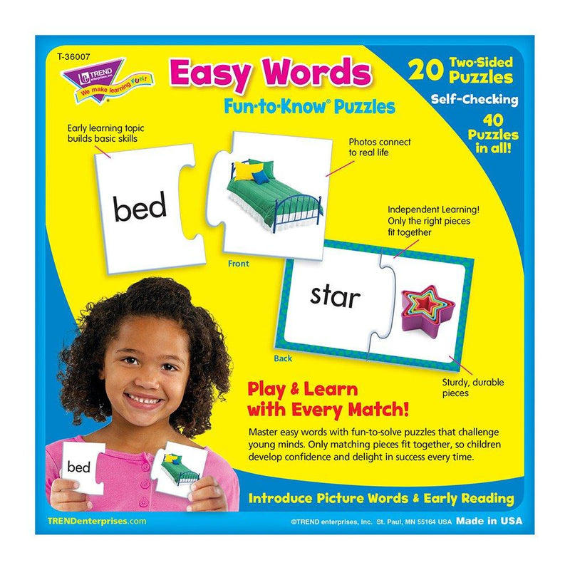 Fun-to-Know® Puzzles: Easy Words