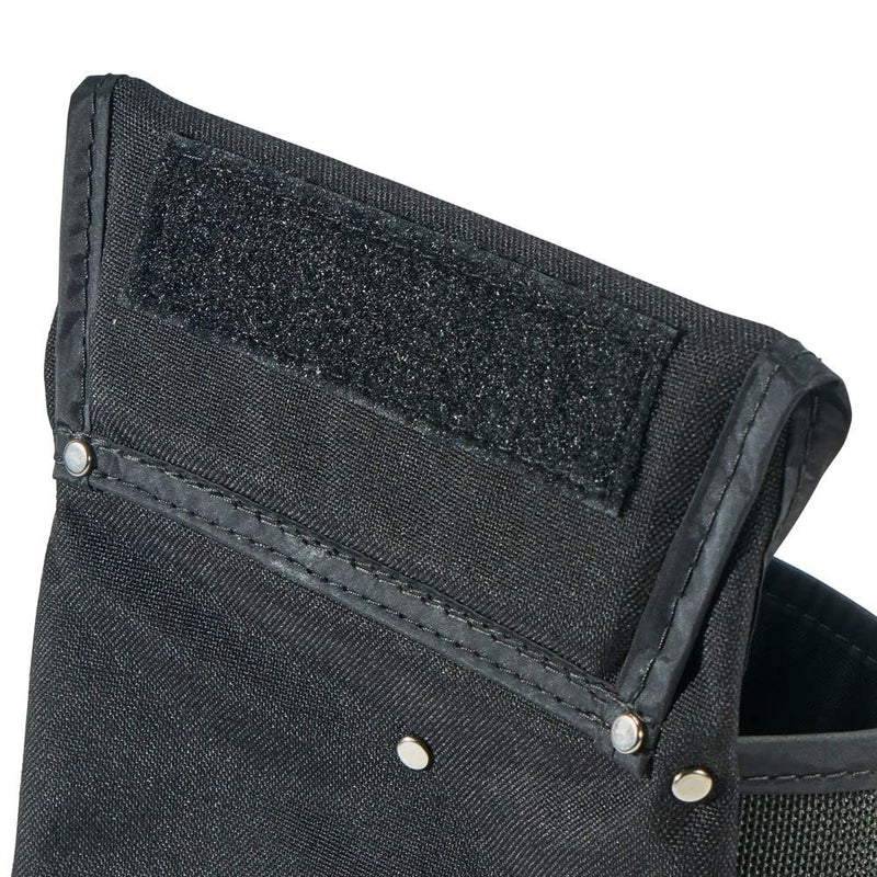Klein Tools 5718 Tool Pouch, PowerLine Series Utility Pouch Fits Tool Belts to 2.5-Inch, Strong Rivet Reinforced Stitching, Wide 8-Pocket