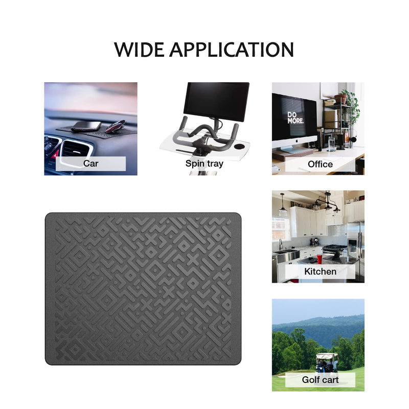 Brlvget Car Anti Slip Dashboard Pad Magic Sticky Gripping Pad Car Sticky Gel Pad Multifunctional Fixate Gel Pads Non-Slip Mounting Pad Cell Pad Phone Mat Dashboard Mat, 7.1 x 5.5 inch (2 Pack) 2 pack