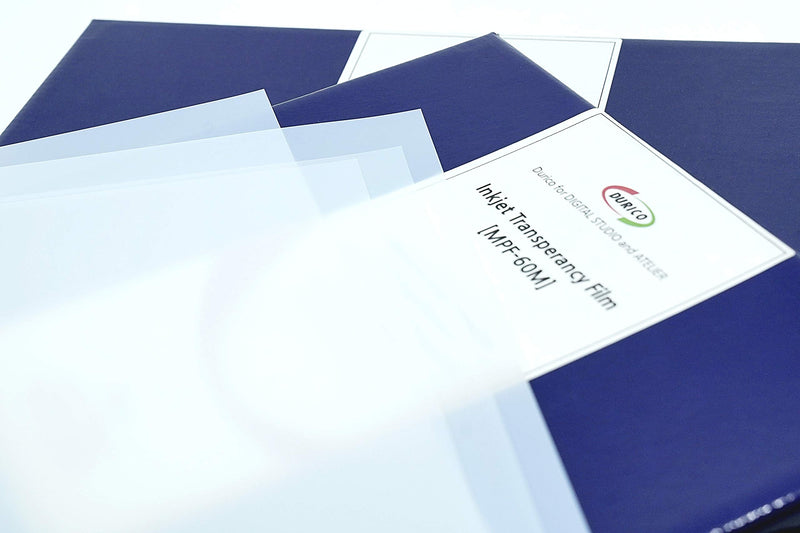 DURICO Translucent PET 5.3mil (135micron) Inkjet Film in Sheets for Screen Printing (8.5x11 IN/ 50 sheets) 8.5x11 IN