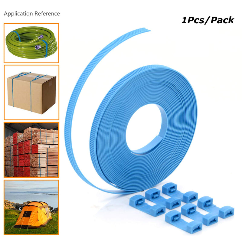 Zip Ties,Nylon Cable Ties For Binding Baggage Cargo,Ultra Long 8 Meters Cable Roll With Connectors - Without Scissors - 1 Pcs/Pack