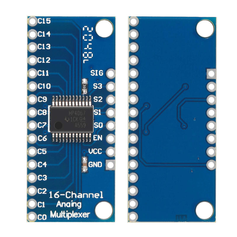 ALMOCN Pack of 10 CD74HC4067 16-Channel Analog Digital Multiplexer Breakout Board Module for Arduino 2V-6V Microcontroller 16 Devices RX Lines