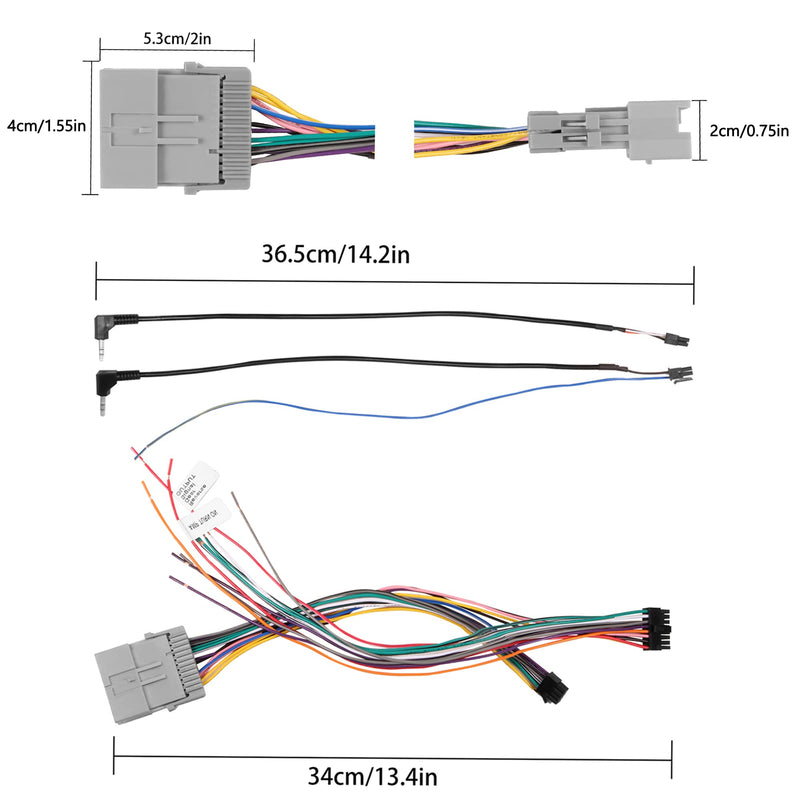 G Radio Wiring Harness Compatible with GM Class II Bose Amplified & Non Amplified Systems Model Car Wire Harness Install in an Aftermarket Stereo