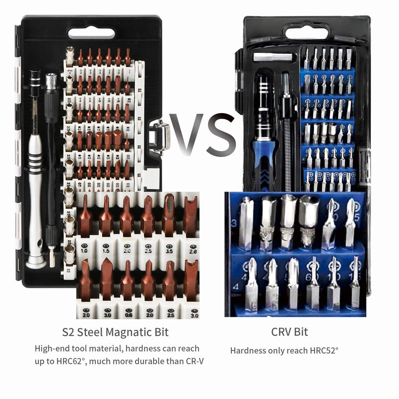 Kaisi 70 in 1 Precision Screwdriver Set Professional Electronics Repair Tool Kit with 56 Bits Magnetic Driver Kit, Anti Static Wrist Band, Spudgers for Tablet, MacBook, PC, iPhone, Xbox, Game Console