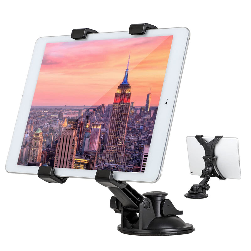 Car Tablet Holder, Tablet Dash Mount iPad Stand Holder for Car Windshield Dashboard Universal Tablet Car Mount with Suction Cup Compatible for Samsung Galaxy Tab/iPad Mini Air 4 3(All 7-10.5" Tablets)