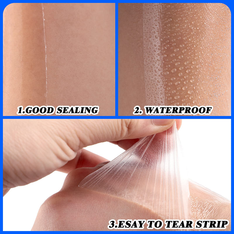 Peritoneal Dialysis Shower Protector Waterproof Transparent Dressing Wound Cover Bandage Tape for Swimming Post Surgical Scar Therapy Tattoo Dressings, 7.87 x 7.87 Inches (50) 50