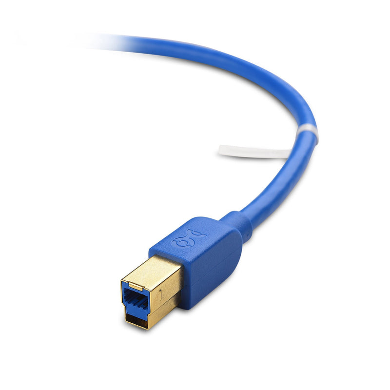 Cable Matters 2-Pack USB 3.0 Cable (USB 3 Cable, USB 3.0 A to B Cable) in Blue 6 ft 6 Feet