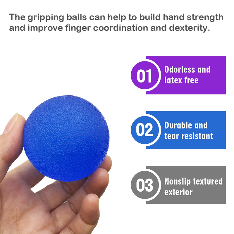 Hand Squeeze Balls Hand Grip Therapy Balls Hand Strengthen Exercise Stress Relief