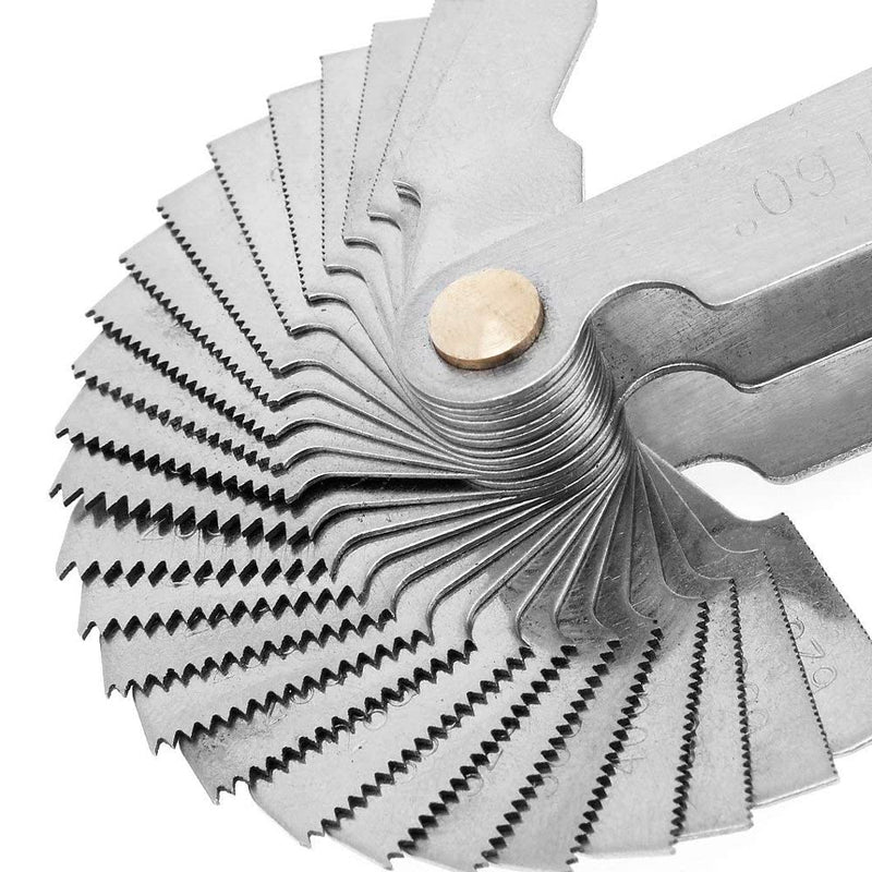 AnNafi® Screw Thread Pitch Cutting Gauge Tool, Stainless Steel Metric Screw Pitc | Test Measure & Inspect Tool | Gauges | Thread Gauge Pitch Cutting Tool Set
