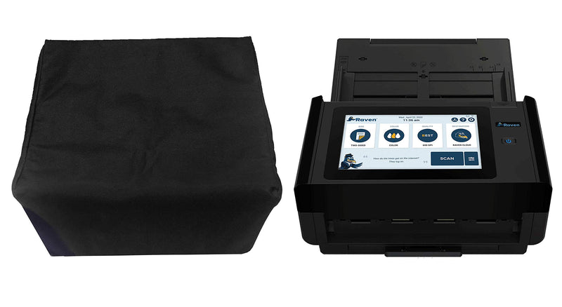 Dust Cover for Raven Pro Document Scanner - Dust-Proof, Anti-Static, Heavy Duty Nylon (Black) Black