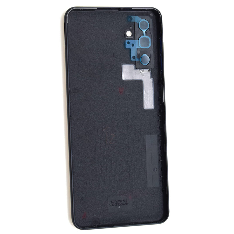 Black Plastic Back Cover Replacement for Samsung Galaxy A13 5G SM-A136U SM-A136W Rear Camera's Frame and Glass Cover Volume Button and Installation Instruction Tool Kit are Include Black