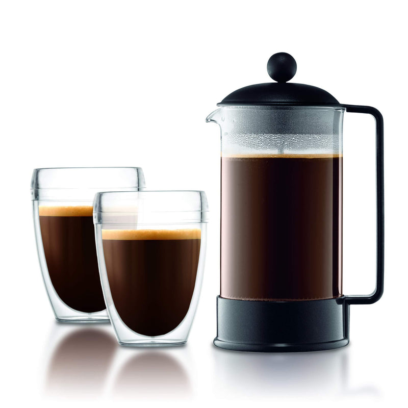 Bodum Brazil French Press Coffee and Tea Maker, 34 Ounce, Black
