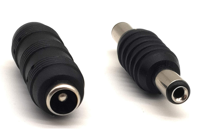 Traodin 5.5mm X 2.1mm DC Power Adapter, (2 Pairs) DC Power 5.5mm x 2.1mm Female to Female Coupler, Male to Male Coupler LED/CCTV Camera