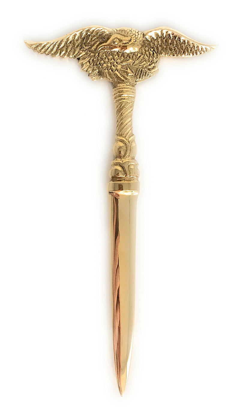 Madison Bay Company Brass Patriotic American Eagle Letter Opener, 7.75 Inches Long