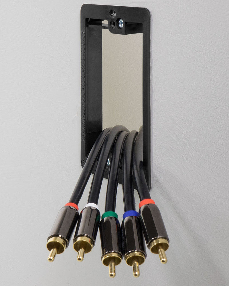 Low Voltage Mounting Bracket (1 Gang), Fosmon Low Voltage Mounting Bracket (Mounting Screws Included) Compatible with Telephone Wires, Network Cables, HDMI, Coaxial, Speaker Cables