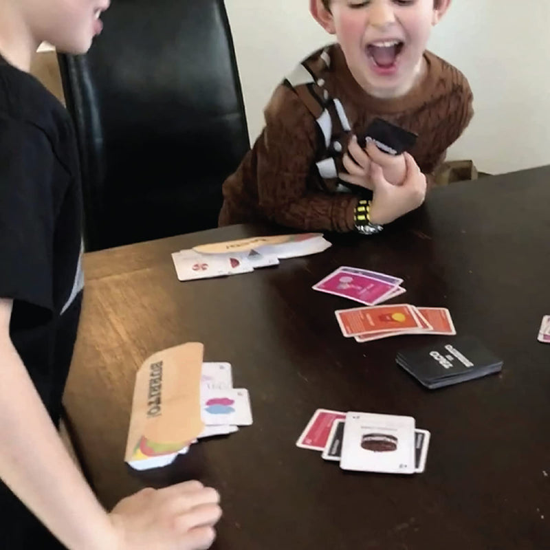 Taco vs Burrito - The Wildly Popular Surprisingly Strategic Card Game Created by a 7 Year Old - A Perfect Family-Friendly Party Game for Kids, Teens & Adults! Paper