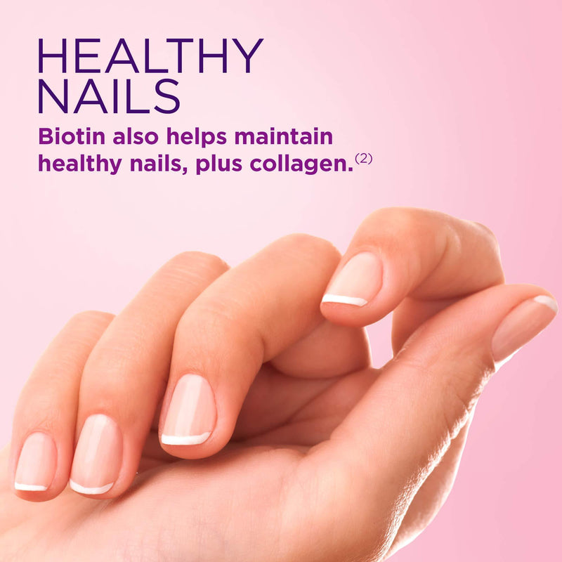 Extra Strength Hair Skin and Nails Vitamins by Nature's Bounty Optimal Solutions, with Biotin and Vitamin B, Supports Skin and Hair Health, 150 Count