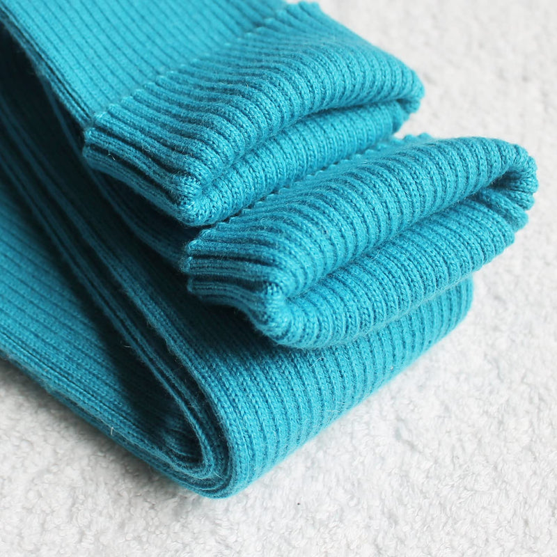 Share Maison Fingerless Arm Warmers for Women Winter Stretchy Gloves Cashmere Wool Gloves 50cm Extra Long Gloves 2-lake Blue