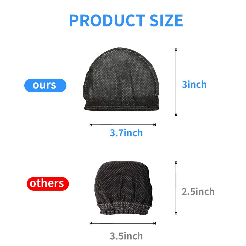 120pcs (60 pairs) Mic Covers Disposable Non-Woven, Individually Wrapped Mic Cover For Sanitary Mic Covers Disposable For Mic Microphone Windscreen & Pop Filters Black 120 pack-Black