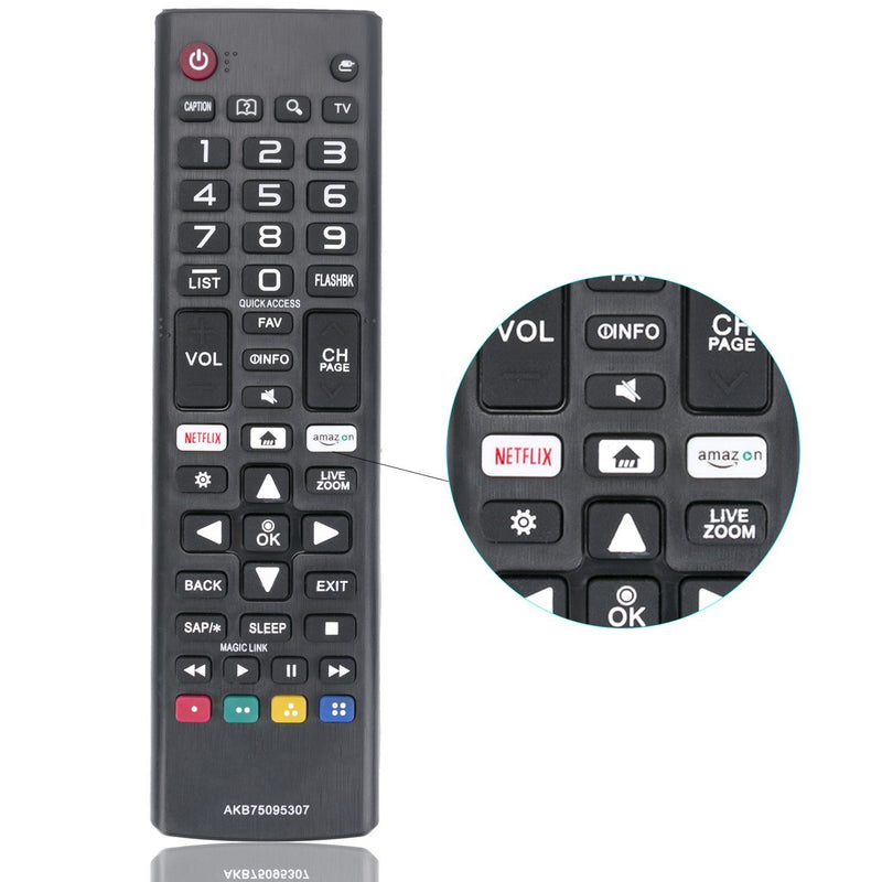 New AKB75095307 IR Remote Control fit for LG TV Replacement Remote 43UJ6560 49UJ6500 55UJ6540 55UJ6300 60UJ6050 70UJ6570 55SJ8000 OLED55B7A